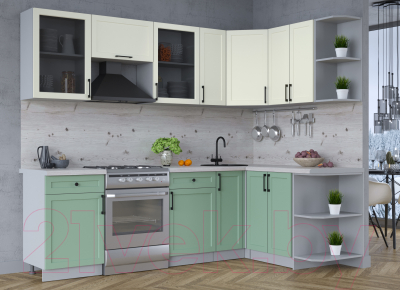 Готовая кухня Интерлиния Тренд 1.5x2.5 правая