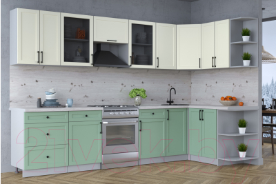 Готовая кухня Интерлиния Тренд 1.5x3.2 правая