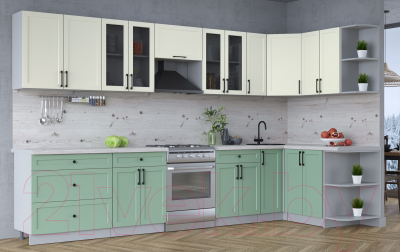 Готовая кухня Интерлиния Тренд 1.5x3.5 правая