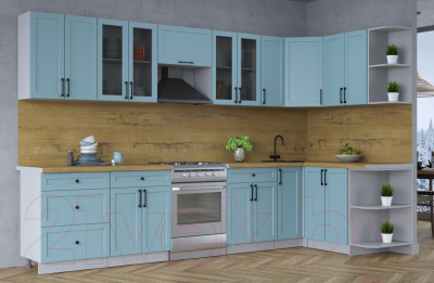 Готовая кухня Интерлиния Тренд 1.5x3.3 правая