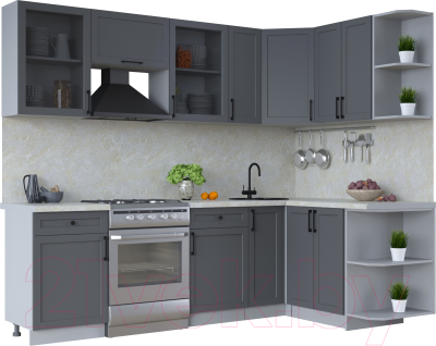 Готовая кухня Интерлиния Тренд 1.5x2.5 правая - фото