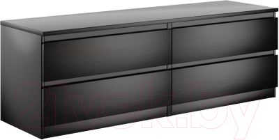 Тумба Mio Tesoro Мальта 4 ящика 160x54 2.05.02.030.5 (дуб венге) - фото