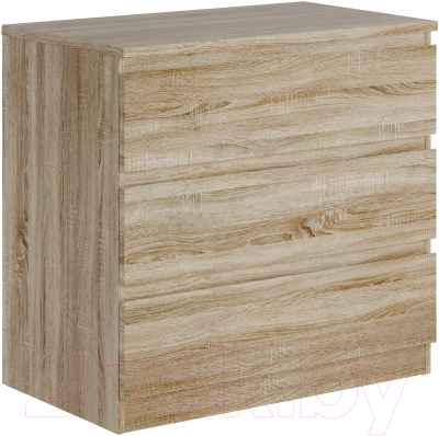 Комод Mio Tesoro Мальта 3 ящика 80x76 2.05.02.040.3 (сонома) - фото