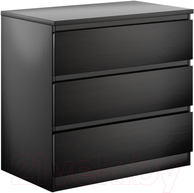 Комод Mio Tesoro Мальта 3 ящика 80x76 2.05.02.040.5 (дуб венге) - фото