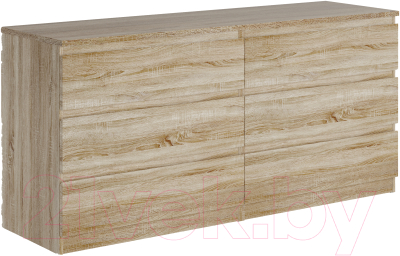 Комод Mio Tesoro Мальта 6 ящиков 160x76 2.05.02.060.3 (сонома) - фото