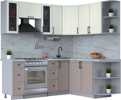 Готовая кухня Интерлиния Тренд 1.7x2.1 правая - фото
