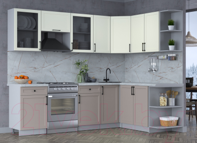 Готовая кухня Интерлиния Тренд 1.7x2.6 правая