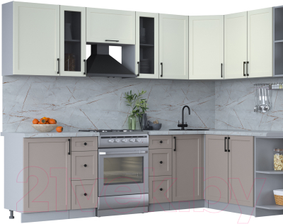 Готовая кухня Интерлиния Тренд 1.7x2.7 правая - фото