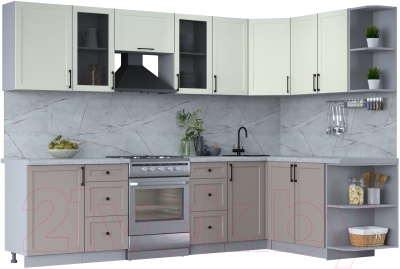 Готовая кухня Интерлиния Тренд 1.7x2.9 правая - фото