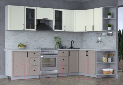 Готовая кухня Интерлиния Тренд 1.7x2.9 правая