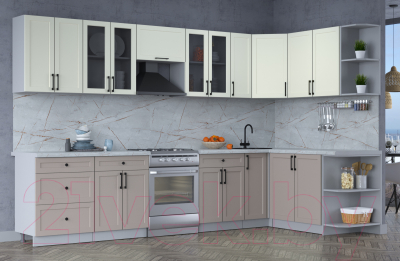 Готовая кухня Интерлиния Тренд 1.7x3.3 правая