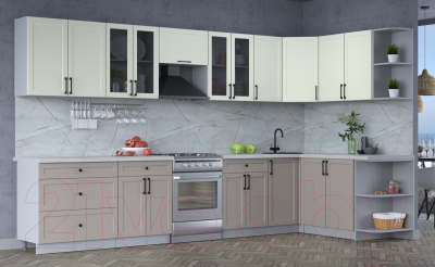 Готовая кухня Интерлиния Тренд 1.7x3.6 правая