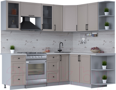 Готовая кухня Интерлиния Тренд 1.7x2.3 правая - фото