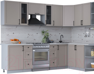 Готовая кухня Интерлиния Тренд 1.7x2.7 правая - фото