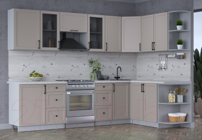 Готовая кухня Интерлиния Тренд 1.7x2.9 правая