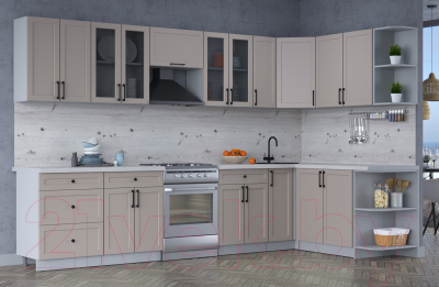 Готовая кухня Интерлиния Тренд 1.7x3.3 правая