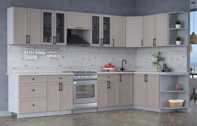 Готовая кухня Интерлиния Тренд 1.7x3.4 правая