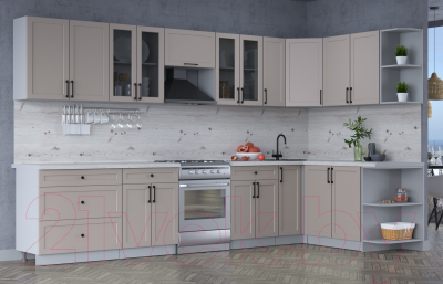 Готовая кухня Интерлиния Тренд 1.7x3.5 правая