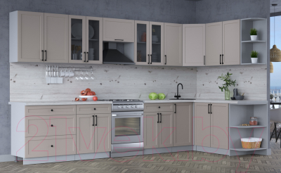 Готовая кухня Интерлиния Тренд 1.7x3.6 правая