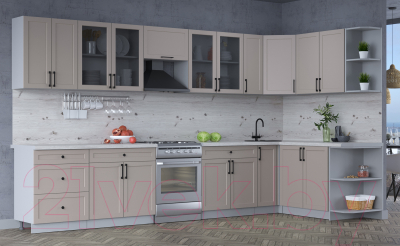 Готовая кухня Интерлиния Тренд 1.7x3.7 правая