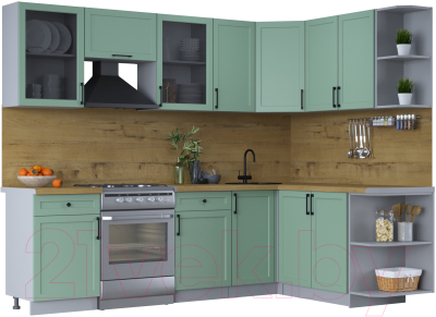 Готовая кухня Интерлиния Тренд 1.7x2.6 правая - фото