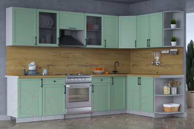 Готовая кухня Интерлиния Тренд 1.7x3.1 правая