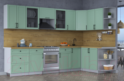 Готовая кухня Интерлиния Тренд 1.7x3.2 правая