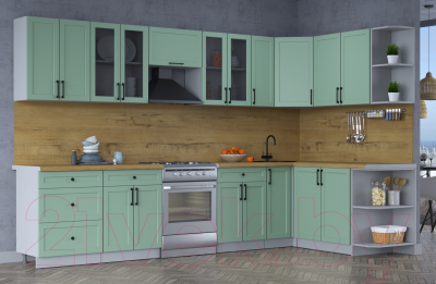 Готовая кухня Интерлиния Тренд 1.7x3.3 правая