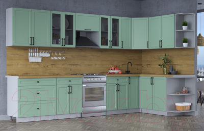 Готовая кухня Интерлиния Тренд 1.7x3.5 правая