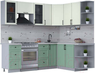 Готовая кухня Интерлиния Тренд 1.7x2.3 правая - фото