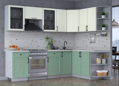 Готовая кухня Интерлиния Тренд 1.7x2.6 правая