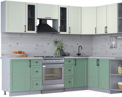 Готовая кухня Интерлиния Тренд 1.7x2.7 правая - фото