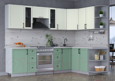 Готовая кухня Интерлиния Тренд 1.7x2.7 правая