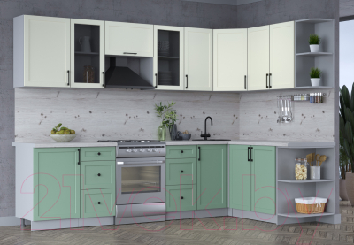 Готовая кухня Интерлиния Тренд 1.7x2.9 правая