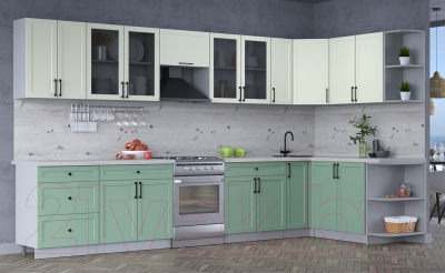 Готовая кухня Интерлиния Тренд 1.7x3.7 правая