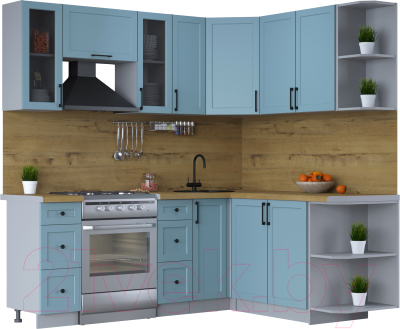 Готовая кухня Интерлиния Тренд 1.7x2.1 правая - фото