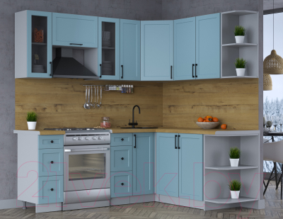 Готовая кухня Интерлиния Тренд 1.7x2.1 правая