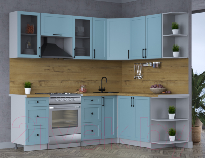 Готовая кухня Интерлиния Тренд 1.7x2.3 правая