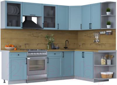 Готовая кухня Интерлиния Тренд 1.7x2.6 правая - фото