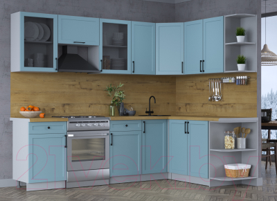 Готовая кухня Интерлиния Тренд 1.7x2.6 правая