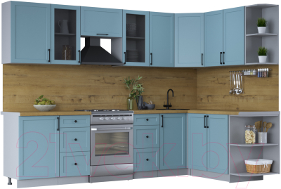 Готовая кухня Интерлиния Тренд 1.7x2.9 правая - фото