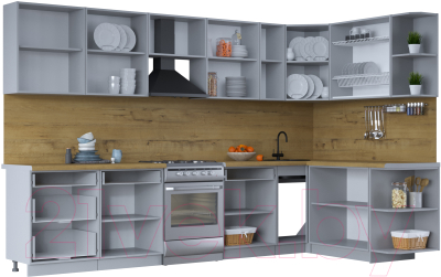 Готовая кухня Интерлиния Тренд 1.7x3.3 правая