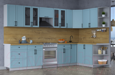 Готовая кухня Интерлиния Тренд 1.7x3.3 правая