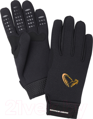 Перчатки для охоты и рыбалки Savage Gear Neoprene Stretch Glove 76466 (L, черный) - фото