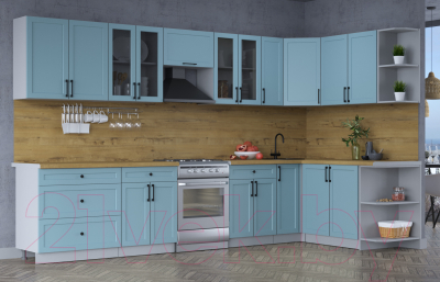 Готовая кухня Интерлиния Тренд 1.7x3.5 правая