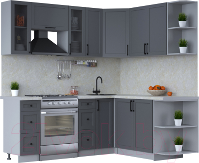 Готовая кухня Интерлиния Тренд 1.7x2.1 правая - фото