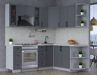 Готовая кухня Интерлиния Тренд 1.7x2.1 правая