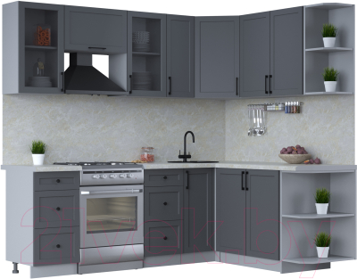 Готовая кухня Интерлиния Тренд 1.7x2.3 правая - фото