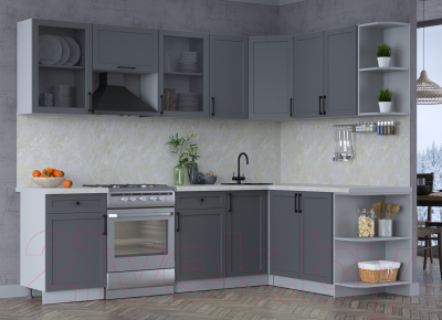 Готовая кухня Интерлиния Тренд 1.7x2.6 правая