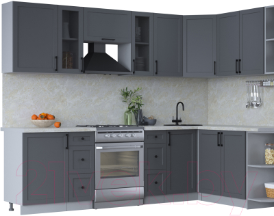 Готовая кухня Интерлиния Тренд 1.7x2.7 правая - фото